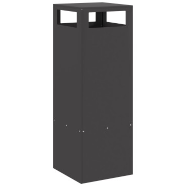 vidaXL Σχάρα Ξυλόφουρνου Τετράγωνη Μαύρη 35x35x100 εκ Ατσάλι
