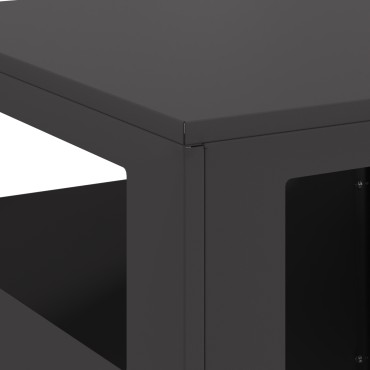 vidaXL Σχάρα Ξυλόφουρνου Τετράγωνη Μαύρη 35x35x100 εκ Ατσάλι
