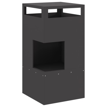 vidaXL Φλόγιστρο Μαύρο 50x50x100 εκ Ατσάλι