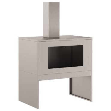 vidaXL Φωτιά Σκ rusty 60 x 40 x 96 εκ. Ατσάλι Σκληρυθέν στον Αέρα