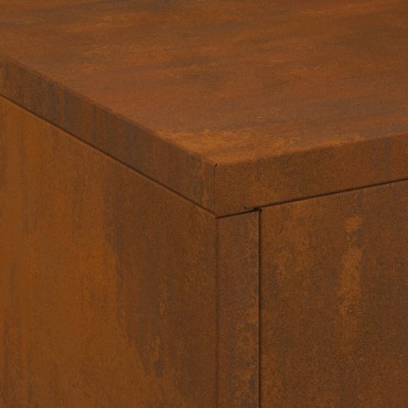 vidaXL Φωτιά Σκ rusty 60 x 40 x 96 εκ. Ατσάλι Σκληρυθέν στον Αέρα