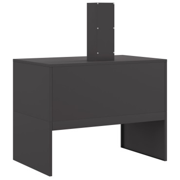 vidaXL Σόμπα με Καμινάδα Μαύρη 80x50x96 εκ Ατσάλι