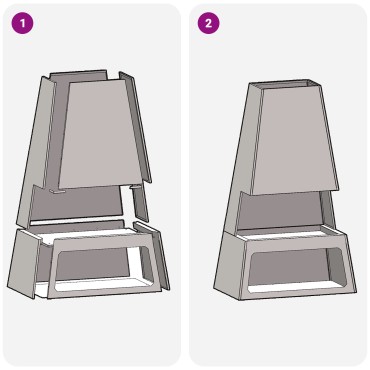 vidaXL Φωτιά Μπολ Μαύρο 60 x 35 x 100 εκ. Ατσάλι Σκληρυθέν στον Αέρα