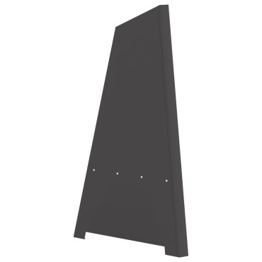 vidaXL Φωτιά Πυραμίδα Μαύρη 50x45x95 εκ. Χάλυβας