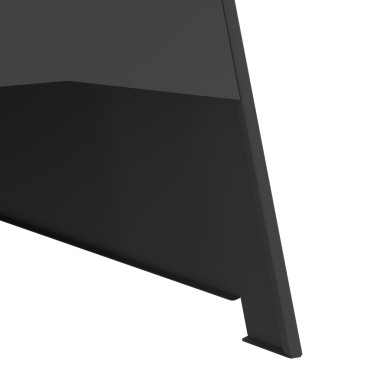 vidaXL Φωτιά Πυραμίδα Μαύρη 50x45x95 εκ. Χάλυβας