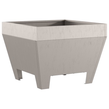vidaXL Τετράγωνο Τζάκι 50x50x30 εκ. Σαθρού Χάλυβα