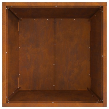 vidaXL Τετράγωνο Τζάκι 50x50x30 εκ. Σαθρού Χάλυβα