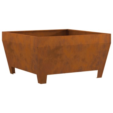 vidaXL Φωτιά Μπολ Σκ rusty 80 x 80 x 43 εκ. Ατσάλι Σκληρυθέν στον Αέρα