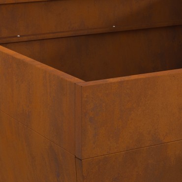 vidaXL Φωτιά Μπολ Σκ rusty 80 x 80 x 43 εκ. Ατσάλι Σκληρυθέν στον Αέρα