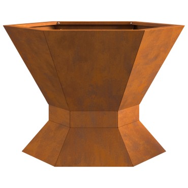 vidaXL Φωτιά Μπολ Σκ rusty 50 x 50 x 40 cm Ατσάλι Σκληρυθέν στον Αέρα