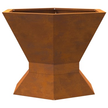 vidaXL Φωτιά Μπολ Σκ rusty 50 x 50 x 40 cm Ατσάλι Σκληρυθέν στον Αέρα