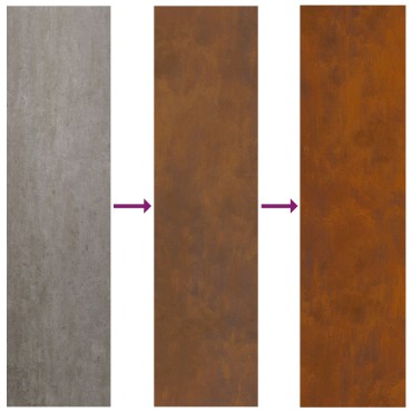 vidaXL Φωτιά Πίθα Στρα square 60x60x30 εκ Α weathering ατσάλι