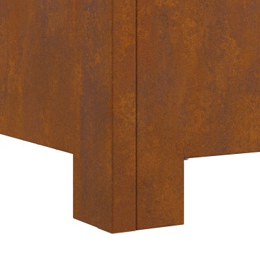 vidaXL Φωτιά Μπολ Σκ rusty 60 x 60 x 30 cm Ατσάλι Σκληρυθέν στον Αέρα