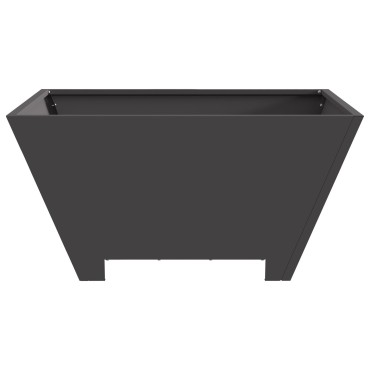 vidaXL Τζάκι Φωτιά Τετράγωνο Μαύρο 60x60x30 εκ. Ατσάλι