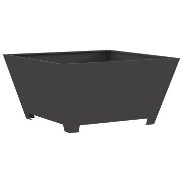 vidaXL Σόμπα φωτιάς Τετράγωνη Μαύρη 80x80x40 εκ. Ατσάλι