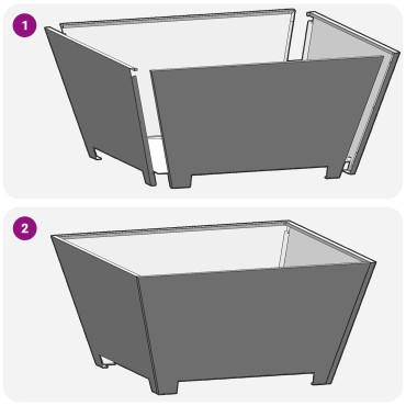 vidaXL Φωτιά Μπολ Σκ rusty 80 x 80 x 40 cm Ατσάλι Σκληρυθέν στον Αέρα
