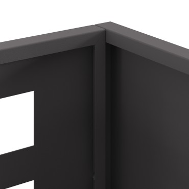 vidaXL Εστία Φωτιάς Ορθογώνια Μαύρη 50x30x40 εκ. Ατσάλι