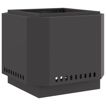 vidaXL Καπνιστός Εστία Μαύρη 58x58x51 εκ Ατσάλι