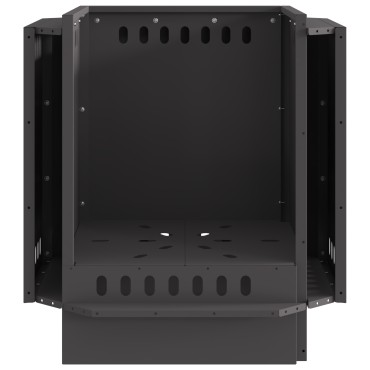vidaXL Άκαπνος Φλοτέρ Μαύρο 48x48x51 εκ. από Ατσάλι