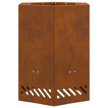 vidaXL Ατμόσφαιρα χωρίς καπνό Σκ rusty Ατσάλι Σκληρυθέν στον Αέρα