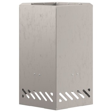 vidaXL Χωρίς Καπνό Φωτιά Πυρκαγιάς Εξαγώνιος 38x38x51 εκ Ανθεκτικός Χάλυβας