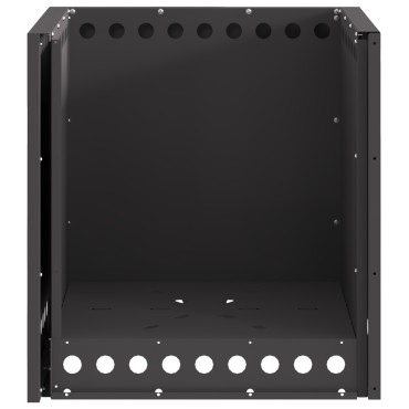 vidaXL Συγκεντρωτής Καπνού Τετράγωνος Μαύρος 48x48x50 εκ Ατσάλι