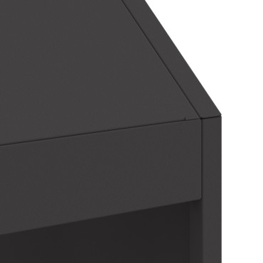 vidaXL Μαύρη Εστία Φωτιάς 50x50x100 εκ. από Ατσάλι