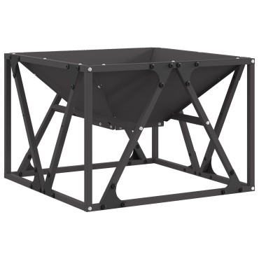 vidaXL Σόμπα φωτιάς Τετράγωνη Μαύρη 50x50x35 εκ Ατσάλι