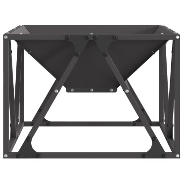 vidaXL Σόμπα φωτιάς Τετράγωνη Μαύρη 50x50x35 εκ Ατσάλι