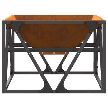 vidaXL Τζάκι Τετράγωνο 50x50x35 εκ Ανοξείδωτος Χάλυβας