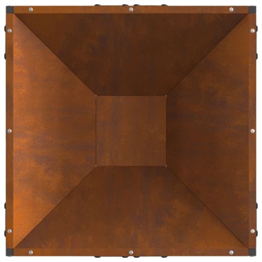 vidaXL Τζάκι Τετράγωνο 50x50x35 εκ Ανοξείδωτος Χάλυβας