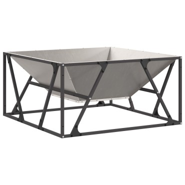 vidaXL Τζάκι Τετράγωνο 80x80x40 εκ Στιβαρό Ατσάλι