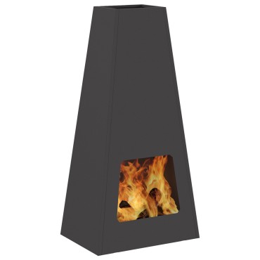 vidaXL Φωτιστικό Κάτω Χώρου Μαύρο 50x35x100 εκ. Ατσάλι