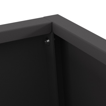 vidaXL Φωτιστικό Κάτω Χώρου Μαύρο 50x35x100 εκ. Ατσάλι