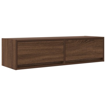 vidaXL Κάμπινγκ TV Καφέ Δρυς 100x31x25,5cm Επεξεργασμένο Ξύλο