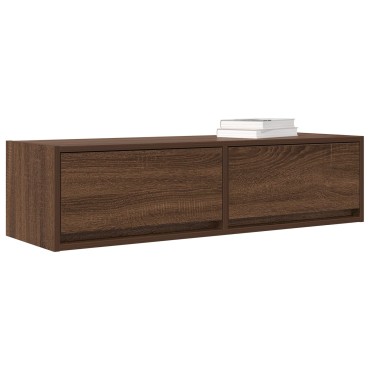 vidaXL Κάμπινγκ TV Καφέ Δρυς 100x31x25,5cm Επεξεργασμένο Ξύλο