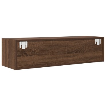 vidaXL Κάμπινγκ TV Καφέ Δρυς 100x31x25,5cm Επεξεργασμένο Ξύλο