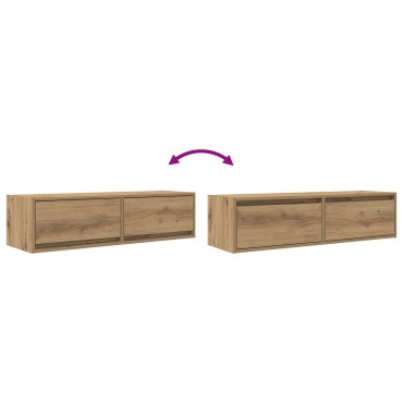 vidaXL Έπιπλο τηλεόρασης Artisan Oak 100x31x25,5cm Επεξεργασμένο ξύλο