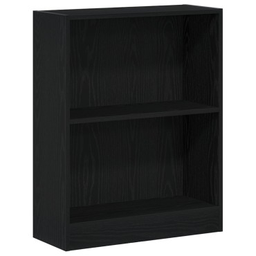 VidaXL Βιβλιοθήκη Μαύρη 60x24x76cm Επεξεργασμένο Ξύλο 1 τεμ.