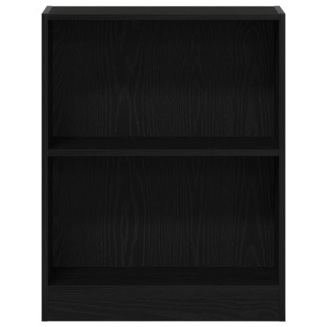 VidaXL Βιβλιοθήκη Μαύρη 60x24x76cm Επεξεργασμένο Ξύλο 1 τεμ.