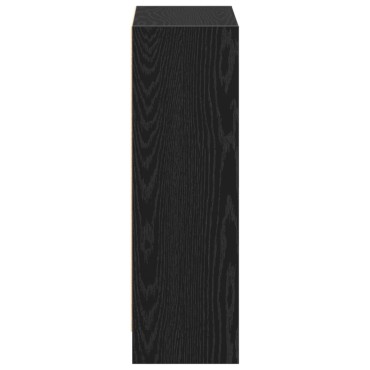 VidaXL Βιβλιοθήκη Μαύρη 60x24x76cm Επεξεργασμένο Ξύλο 1 τεμ.