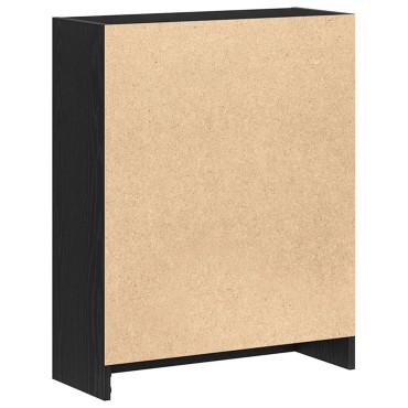 VidaXL Βιβλιοθήκη Μαύρη 60x24x76cm Επεξεργασμένο Ξύλο 1 τεμ.