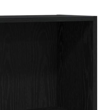 VidaXL Βιβλιοθήκη Μαύρη 60x24x76cm Επεξεργασμένο Ξύλο 1 τεμ.