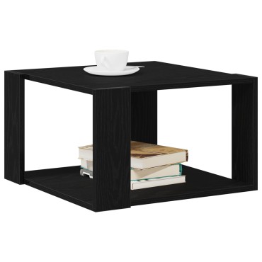 vidaXL Τραπεζάκι καφέ Μαύρο Δρυς 85x55x31cm Επεξεργασμένο ξύλο 1 τεμ.