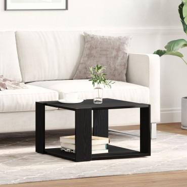 vidaXL Τραπεζάκι καφέ Μαύρο Δρυς 85x55x31cm Επεξεργασμένο ξύλο 1 τεμ.