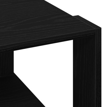 vidaXL Τραπεζάκι καφέ Μαύρο Δρυς 85x55x31cm Επεξεργασμένο ξύλο 1 τεμ.
