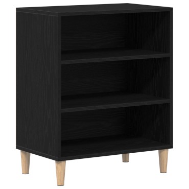 vidaXL Πλαϊνό Γραφείο Μαύρο Δρυς 57x35x70cm Από ξύλο 1 τεμ.