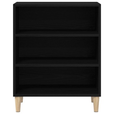 vidaXL Πλαϊνό Γραφείο Μαύρο Δρυς 57x35x70cm Από ξύλο 1 τεμ.