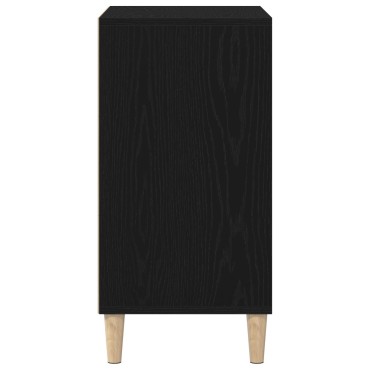 vidaXL Πλαϊνό Γραφείο Μαύρο Δρυς 57x35x70cm Από ξύλο 1 τεμ.