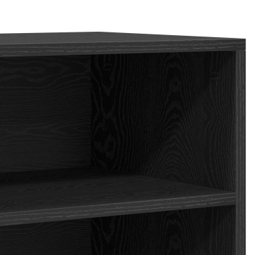 vidaXL Πλαϊνό Γραφείο Μαύρο Δρυς 57x35x70cm Από ξύλο 1 τεμ.